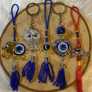 Evil eye 🧿 key chains and window hangings.